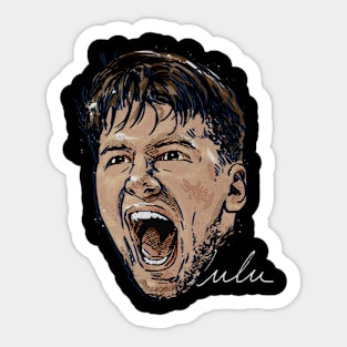 luka doncic scream Sticker